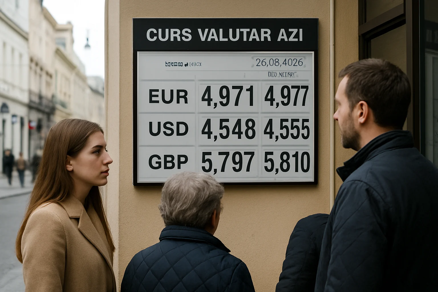 Curs valutar azi (BNR) – 2026-03-26