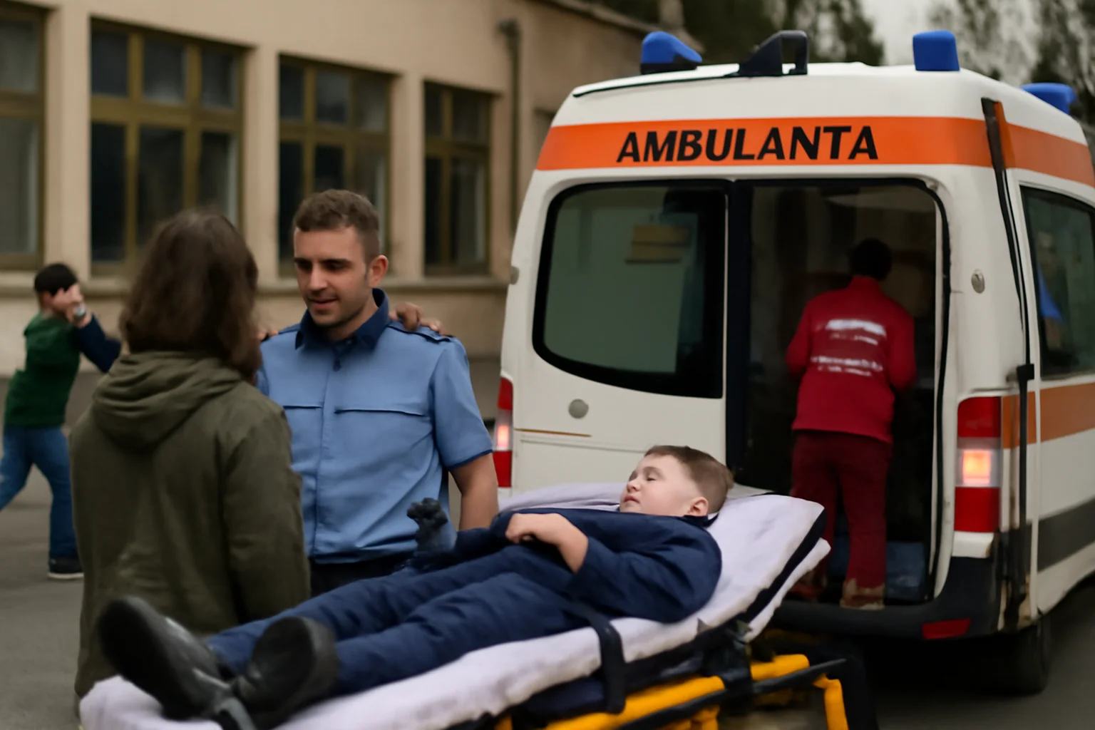 doi elevi de 9 ani s-au bătut, unul transportat cu ambulanța – reacția poliției