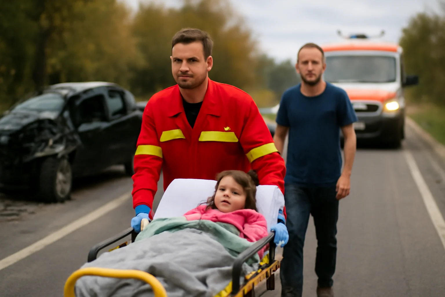 Două persoane, inclusiv o minoră, au ajuns la spital după un accident rutier în Sânpaul, Cluj-Napoca
