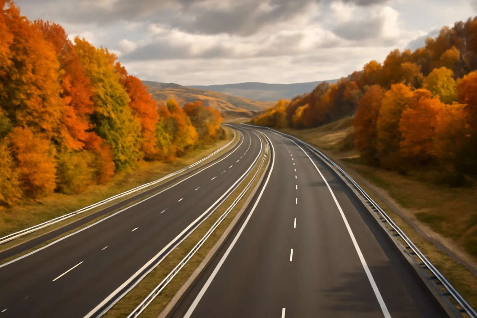 Fotografii impresionante de pe Autostrada Transilvania! O toamnă spectaculoasă și promițătoare pe loturile UMB din Zimbor-Poarta Sălajului