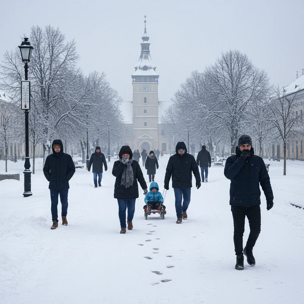 Ger persistent la Cluj-Napoca pe 20 ianuarie: cod galben de temperaturi foarte scăzute