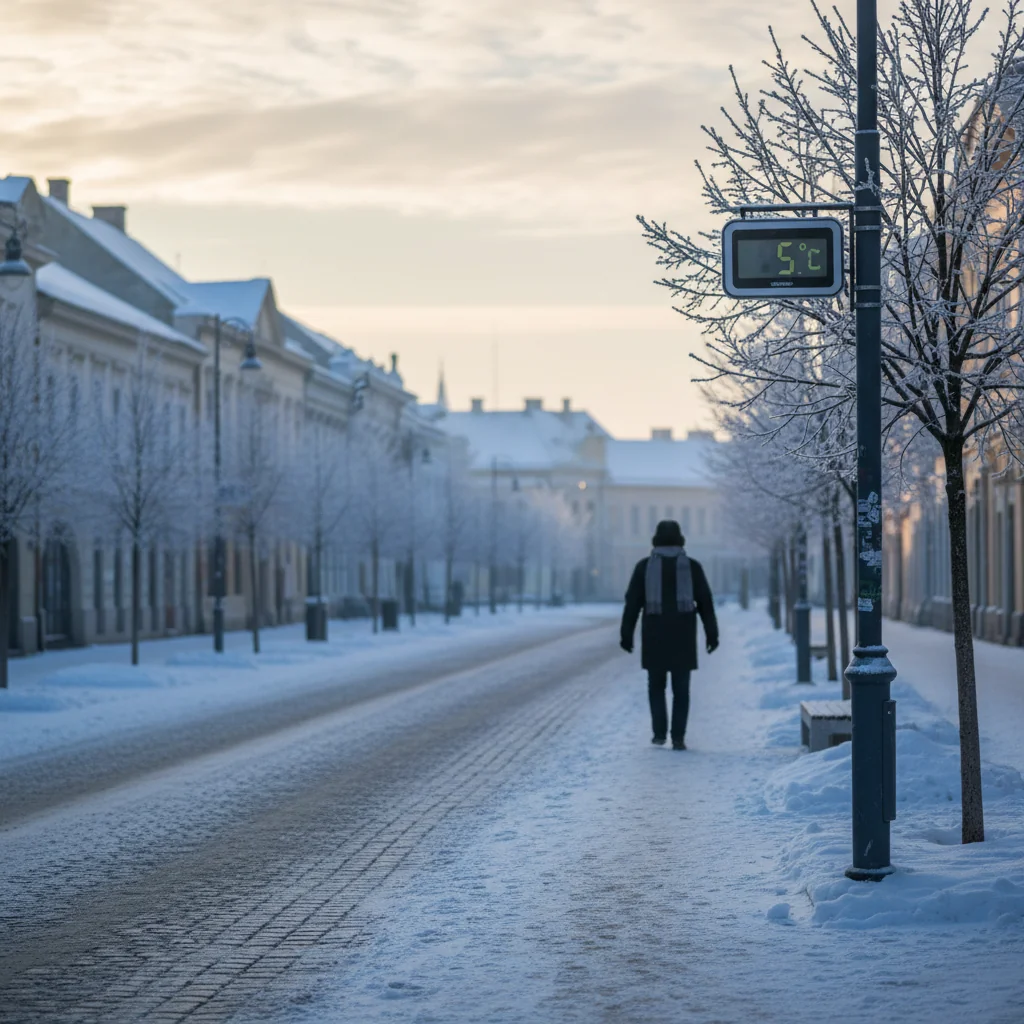 Ger puternic la Cluj-Napoca pe 19 ianuarie 2026: prognoză meteo cu temperaturi sub zero grade