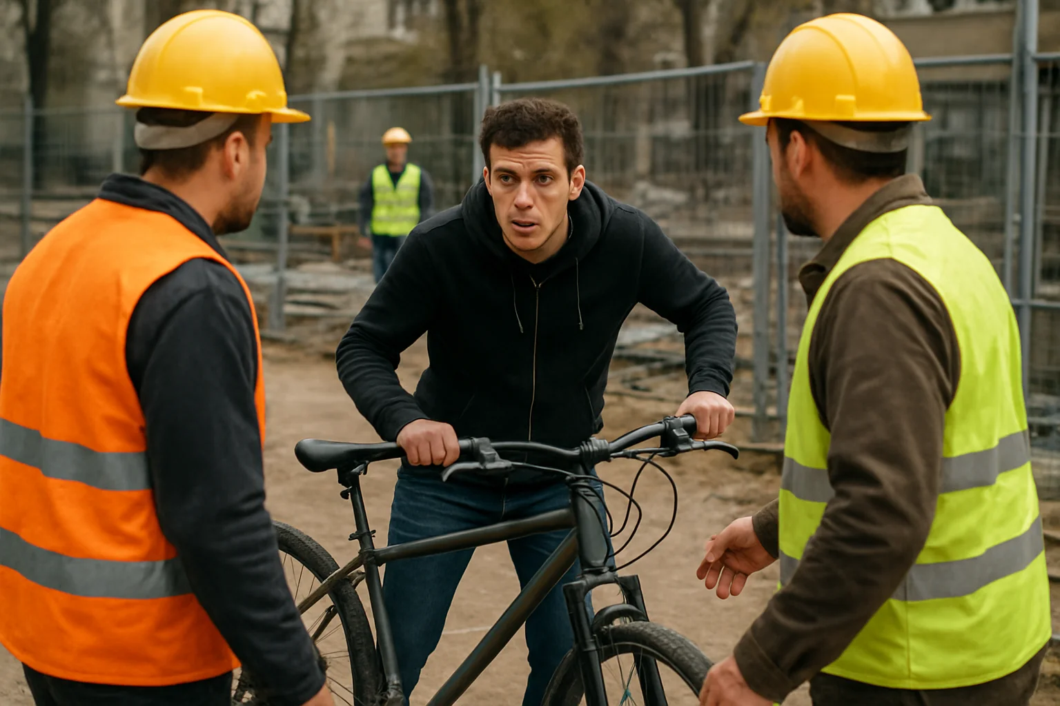 Hoț de biciclete de pe șantier prins în flagrant în Cluj