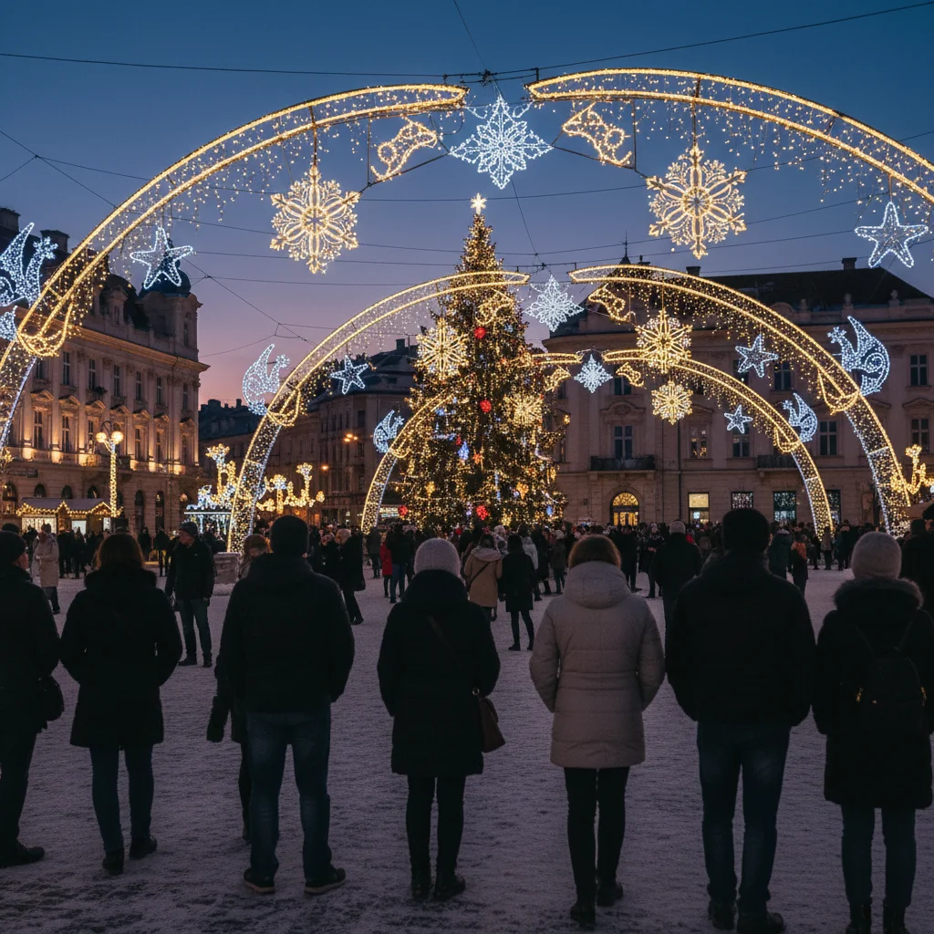 Iluminatul festiv din Cluj-Napoca, aproape de pauză: data ultimei seri și momentul estimat al reaprinderii