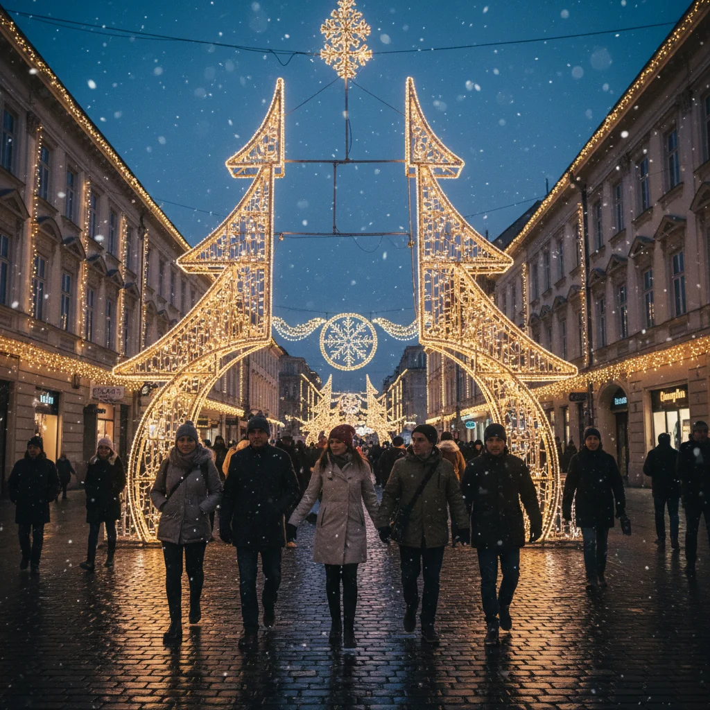 Iluminatul festiv din Cluj-Napoca se oprește după 11 ianuarie: anunțul Primăriei