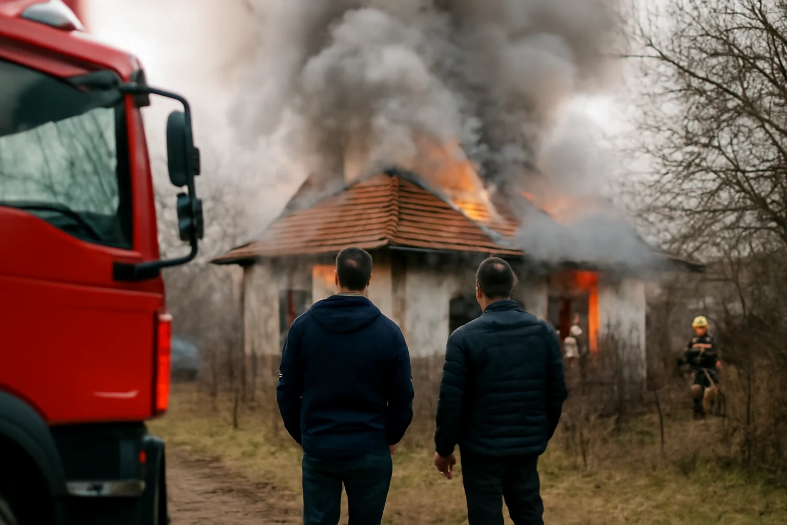 Incendiu la o casă din județul Cluj, avertisment public al ISU Cluj pentru locuitorii din Cluj-Napoca și împrejurimi