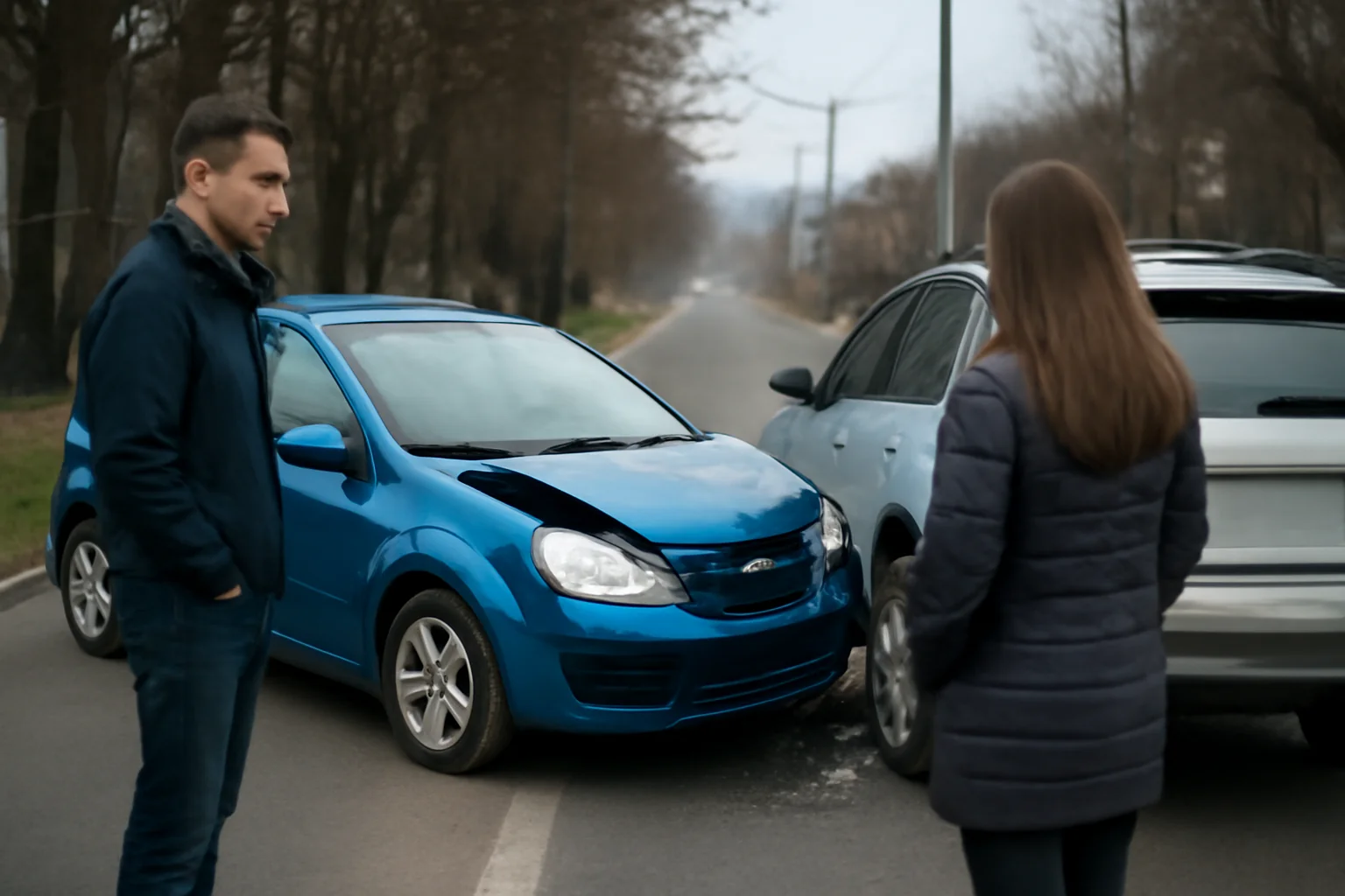 Incident rutier la limită pe Calea Baciului din Cluj-Napoca, după trecerea pe roșu a două mașini