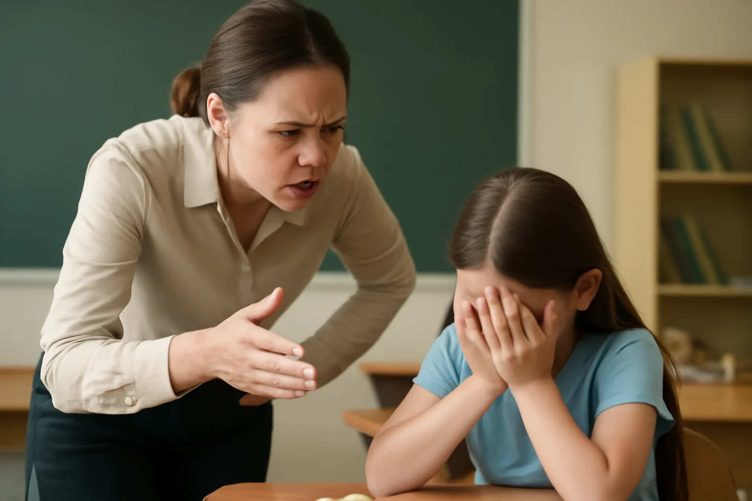 Învățătoare Reteținută după Agresiuni Fizice și Verbale Asupra unei Eleve de 10 Ani