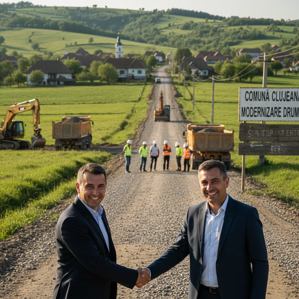 Modernizarea a 22 de drumuri agricole din comuna clujeană, investiție de peste 7 milioane lei