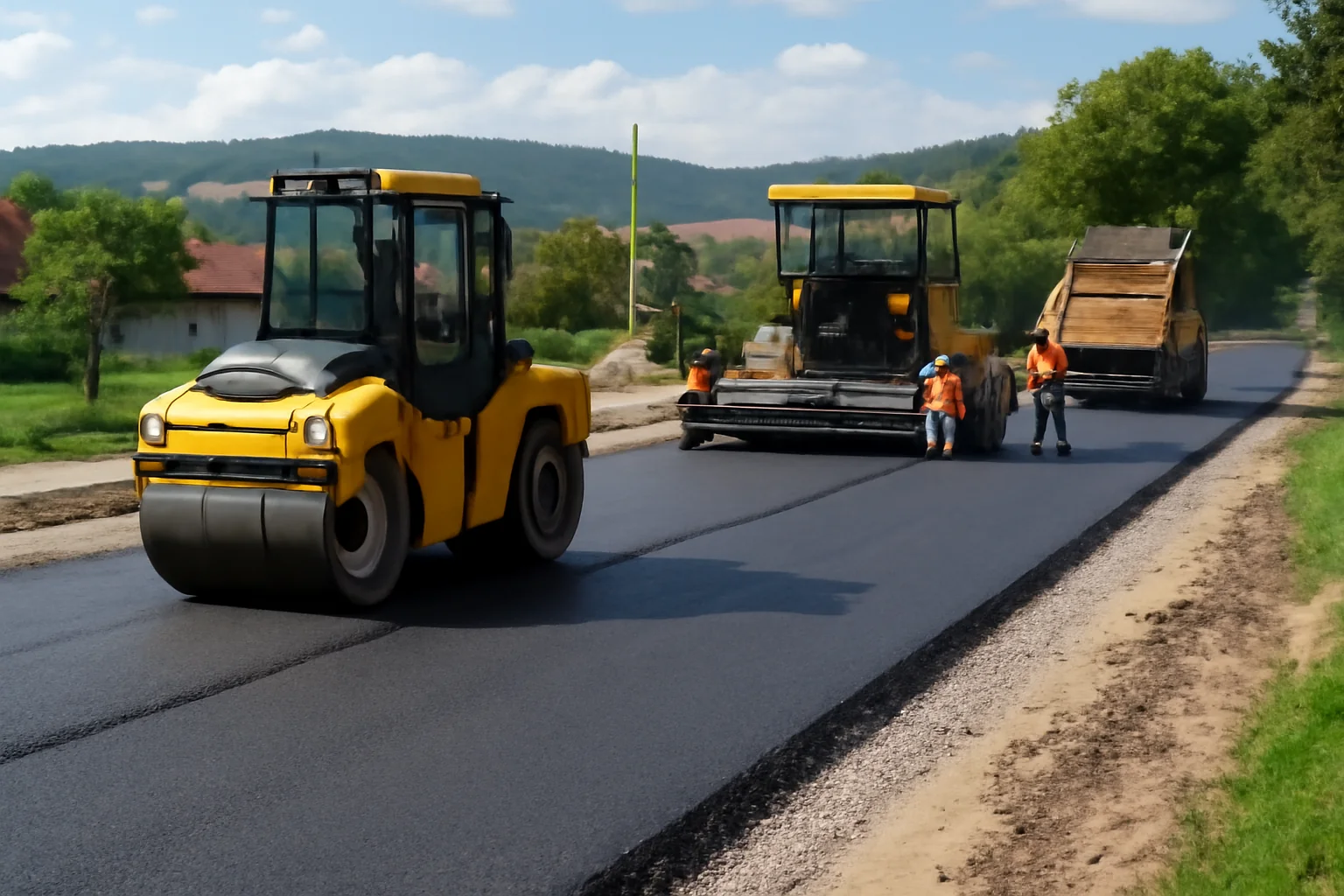 Modernizarea drumurilor din Dej continuă energic!