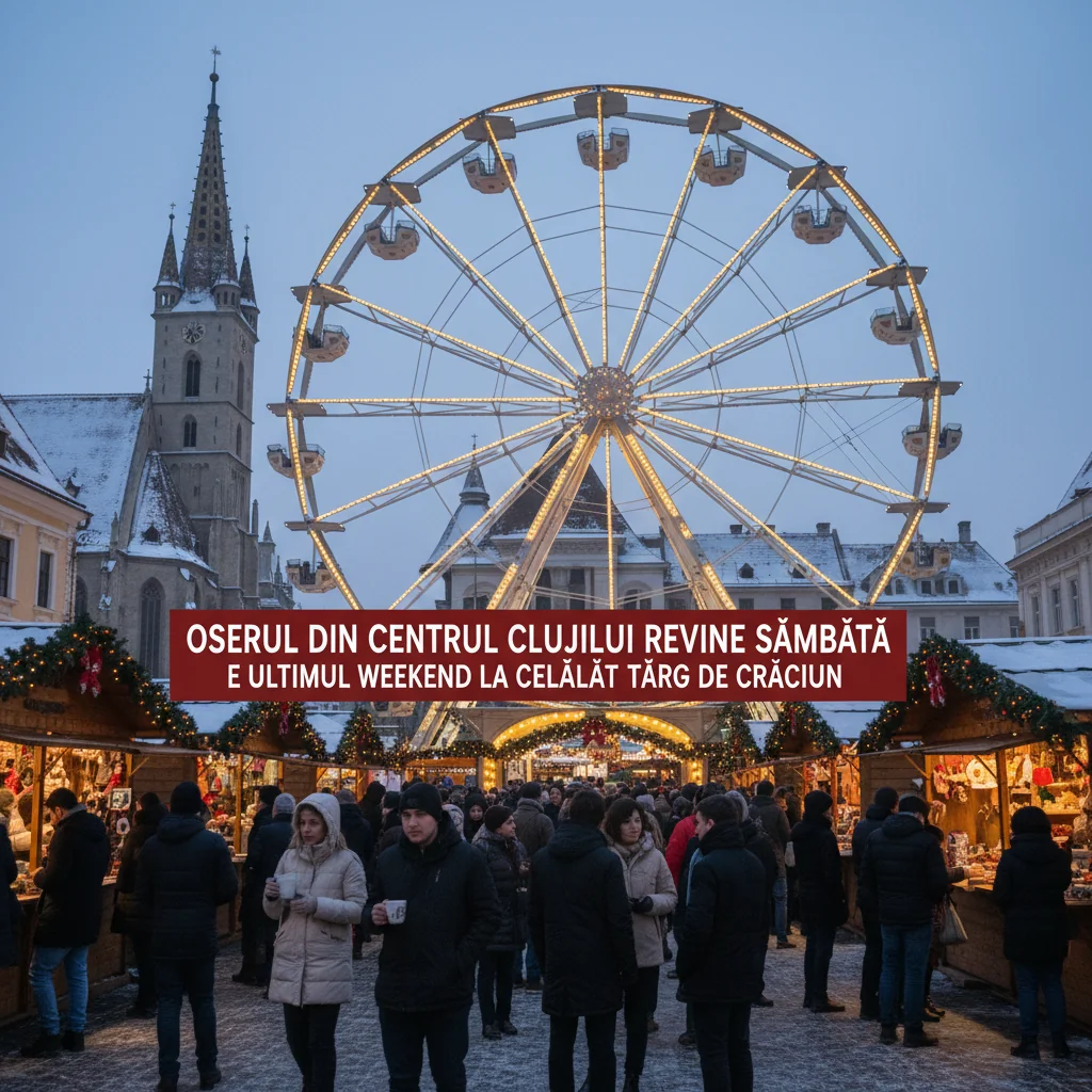 Oserul din Inima Clujului revine SÂMBĂTĂ – Ultimul weekend la Celălalt Târg de Crăciun
