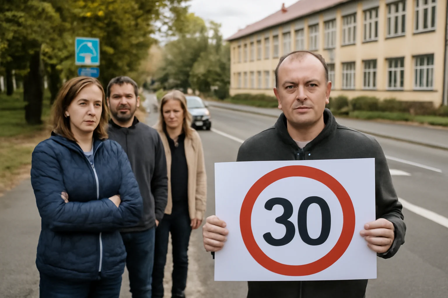 Părinții elevilor din liceul clujean cer limitarea vitezei auto lângă școlile din oraș.