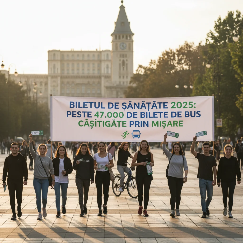 Peste 47.000 de bilete BUS câștigate prin activitate fizică în județul tău