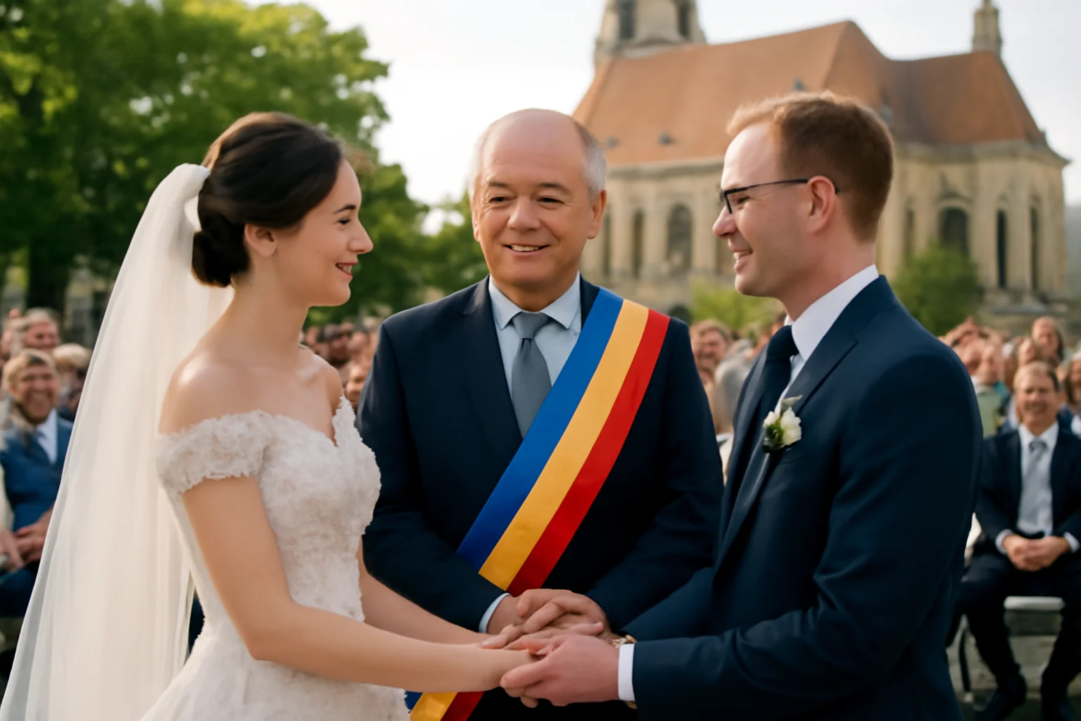 Peste 50 de cupluri s-au căsătorit la Cluj-Napoca, cu primarul Emil Boc la datorie!