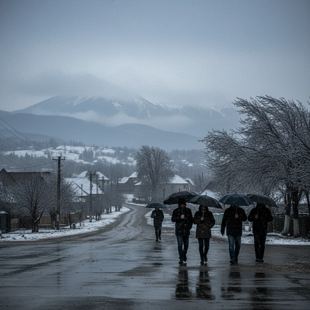 ploi, lapoviță, ninsori și vânt puternic în județul tău