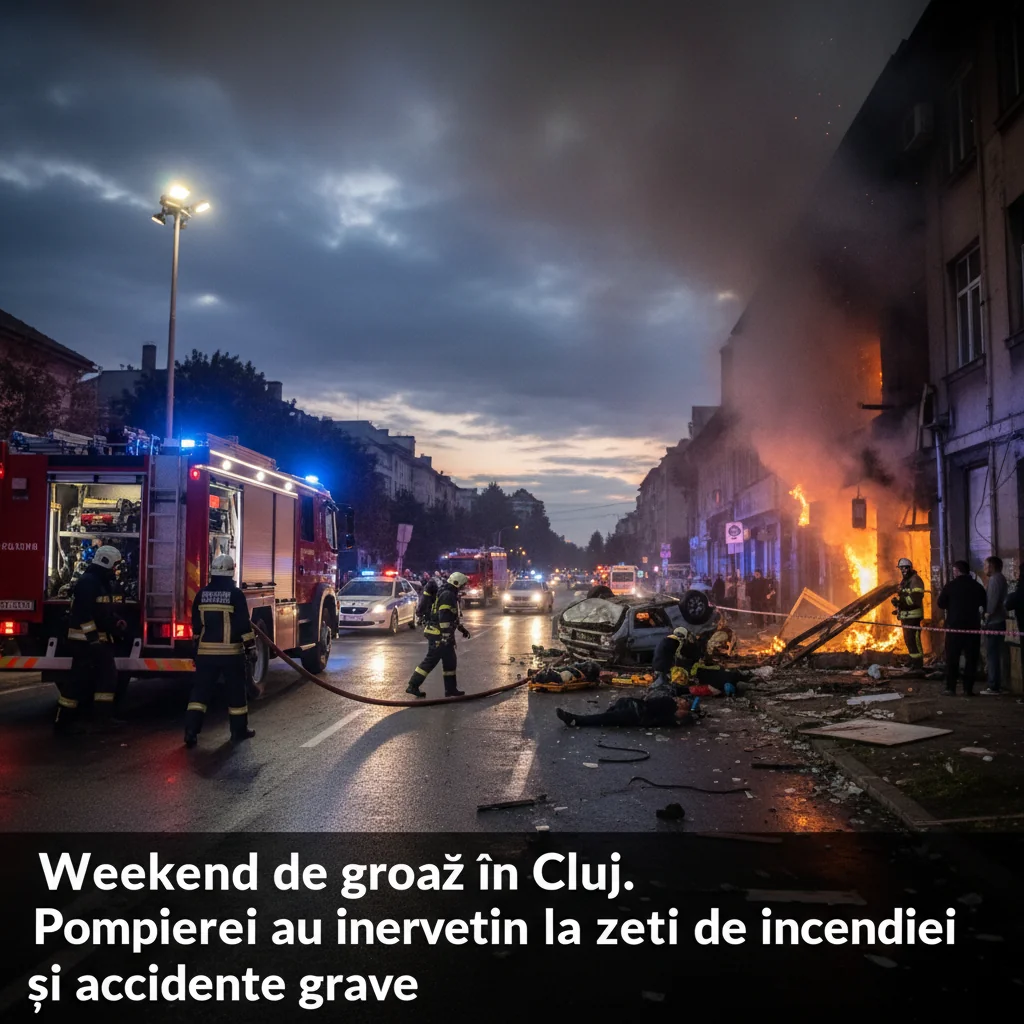 Pompierii au intervenit la zeci de incendii și accidente grave