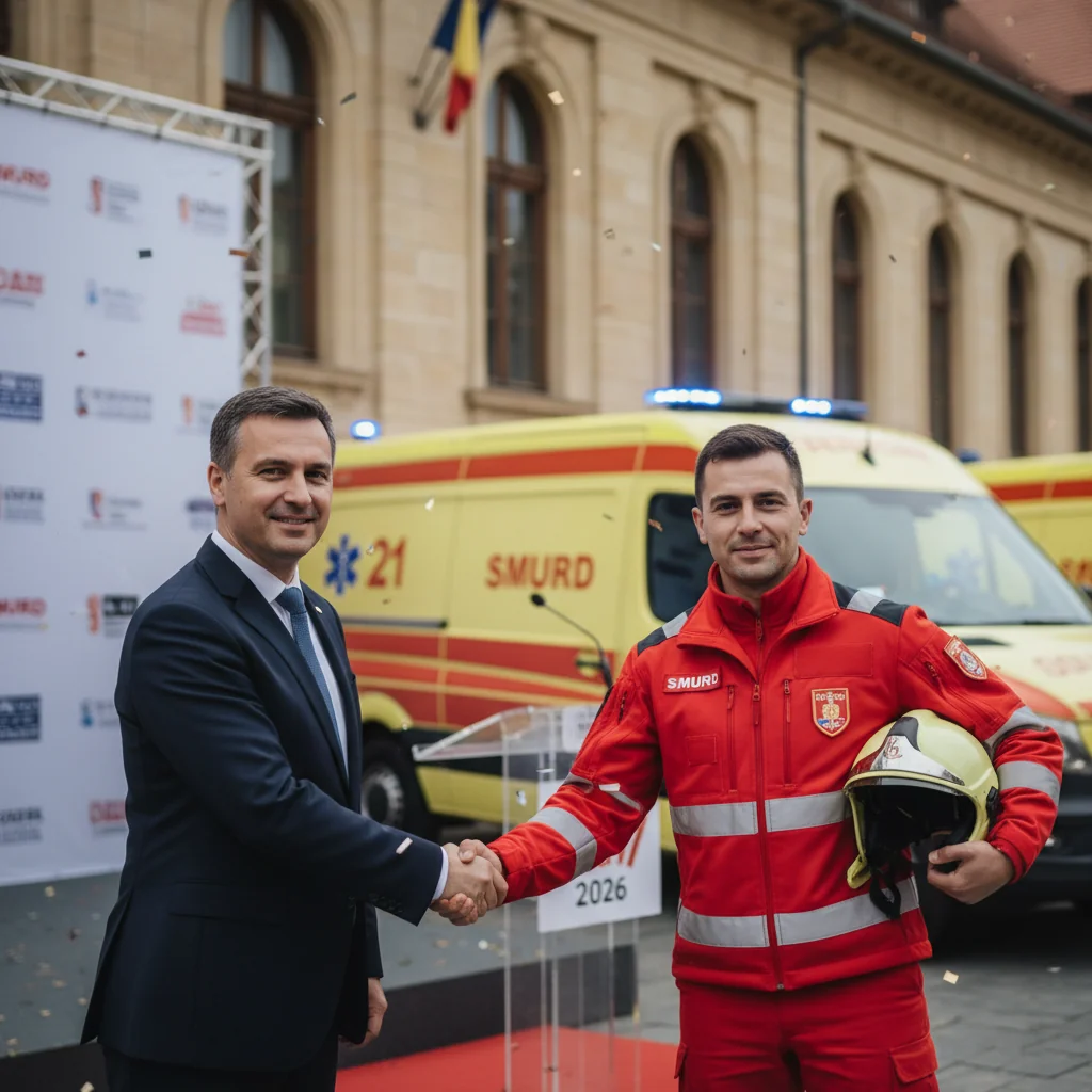 Primăria Cluj-Napoca menține în 2026 sprijinul financiar pentru echipajele SMURD