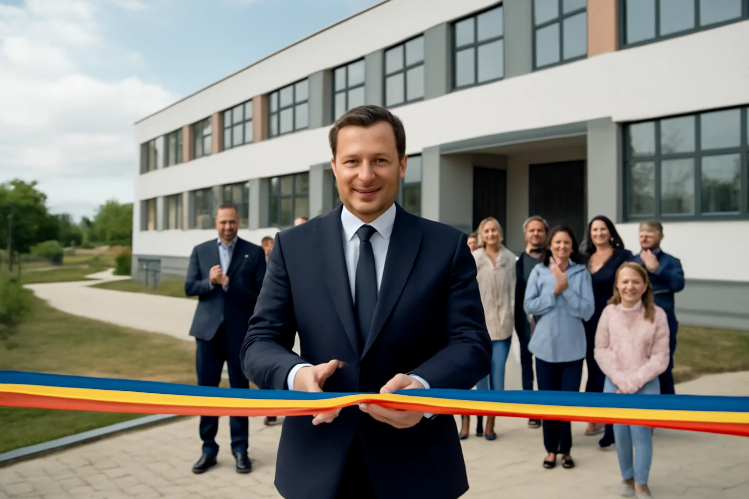 Primarul Bogdan Pivariu inaugurează lucrările la moderna școală din Florești, cu un buget de 55 milioane lei
