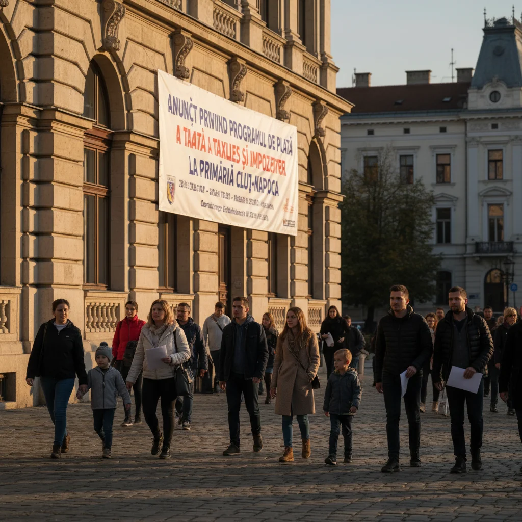 Programul de plată a taxelor locale la Primăria Cluj-Napoca revine la normal din 12 ianuarie 2026