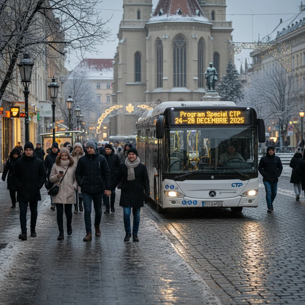 Programul de sărbători al CTP Cluj-Napoca pentru perioada 24–28 decembrie 2025