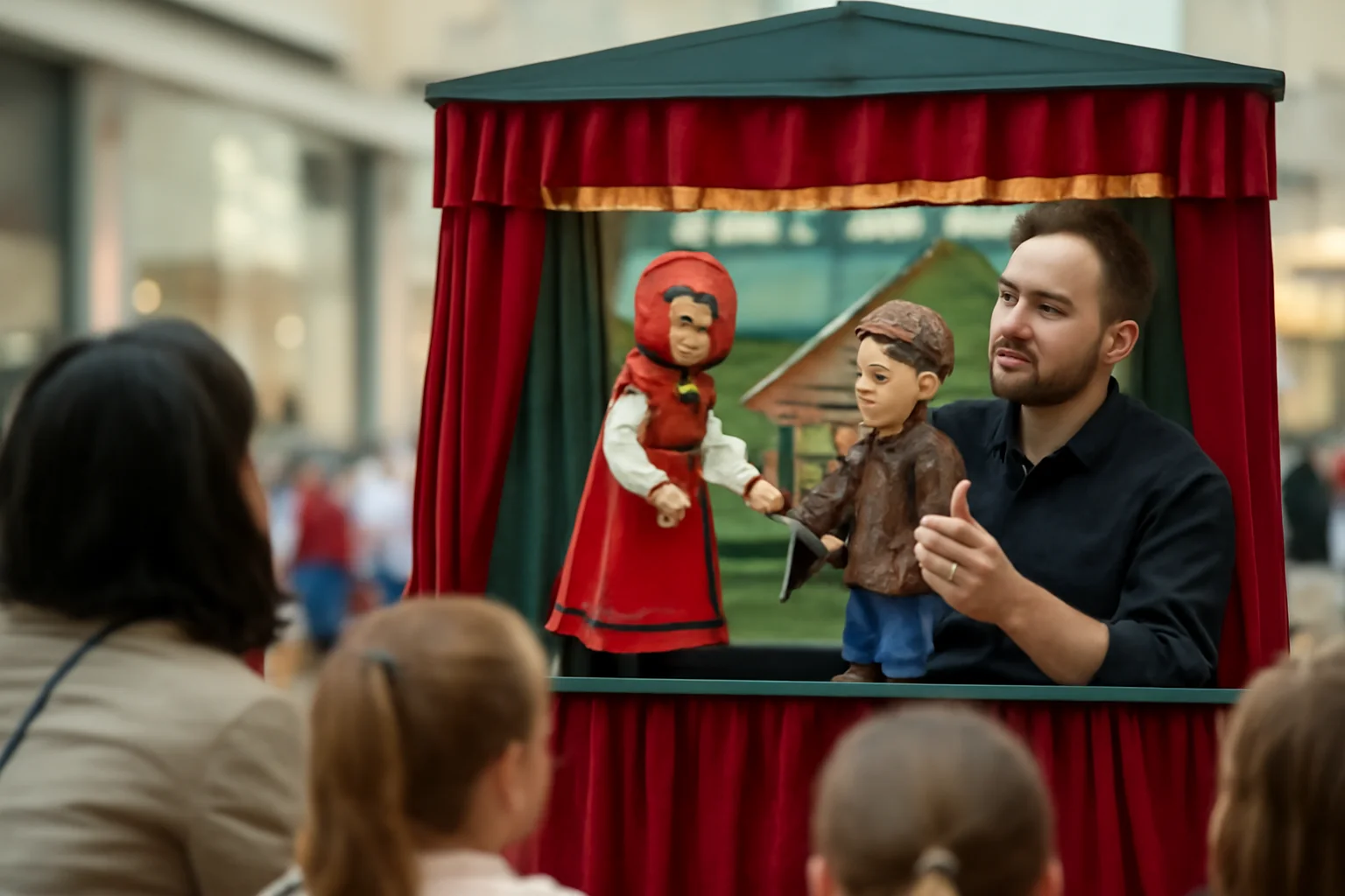 Punguța cu doi bani pe scena Teatrului de Păpuși