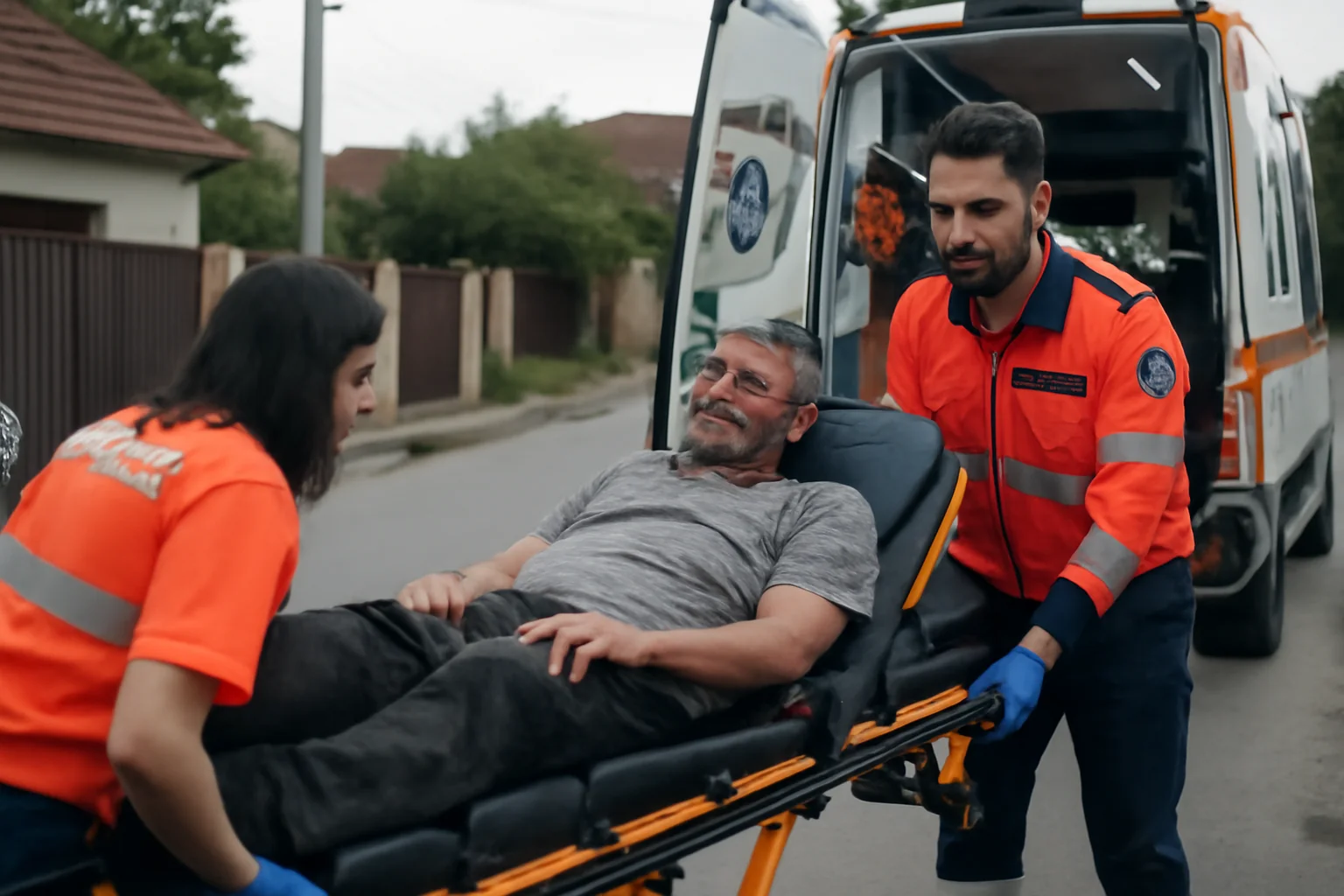 Rănit și Dus de Urgență la Spital în Dej, Strada Crângului
