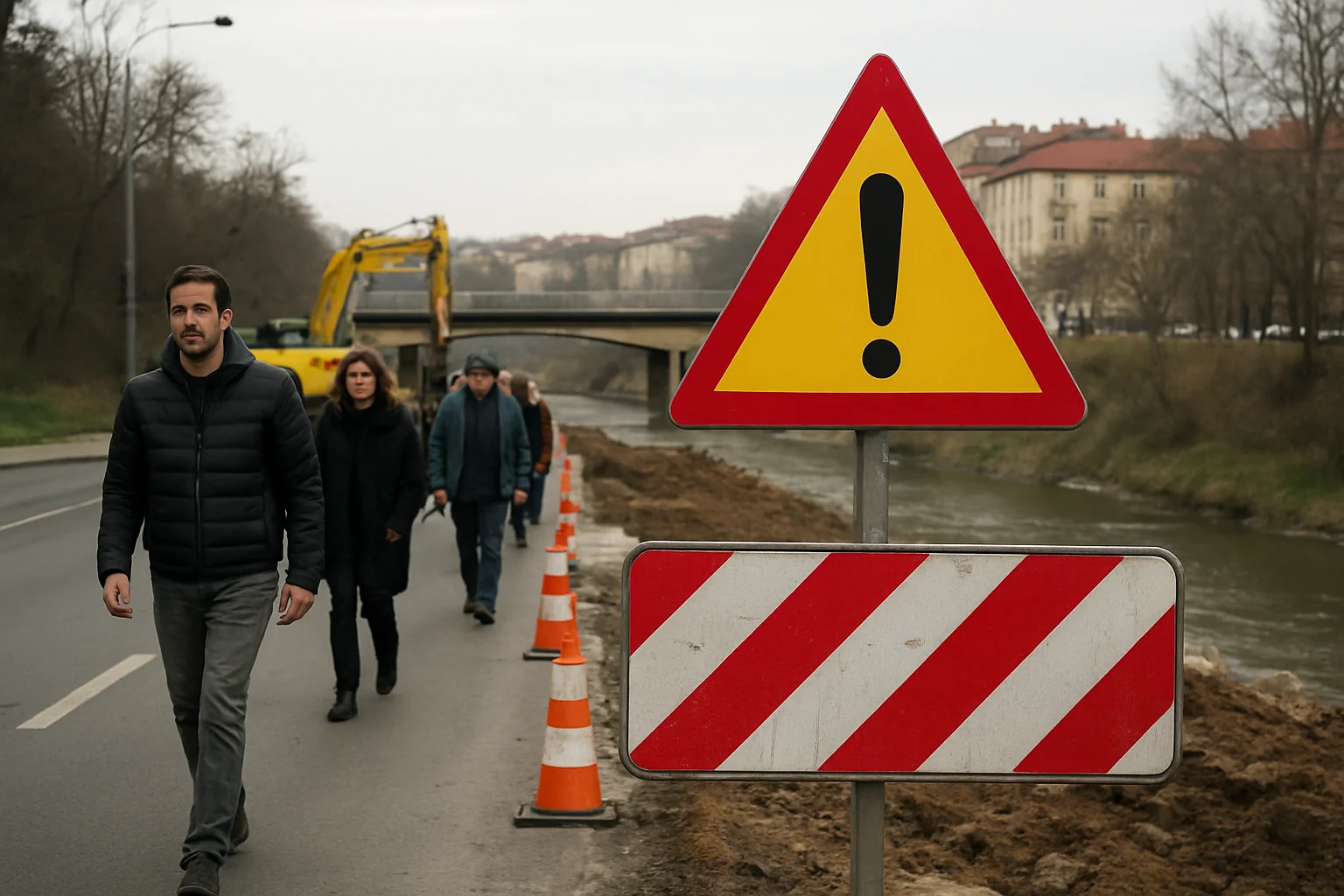 Restricții de circulație în Cluj-Napoca pentru podul provizoriu