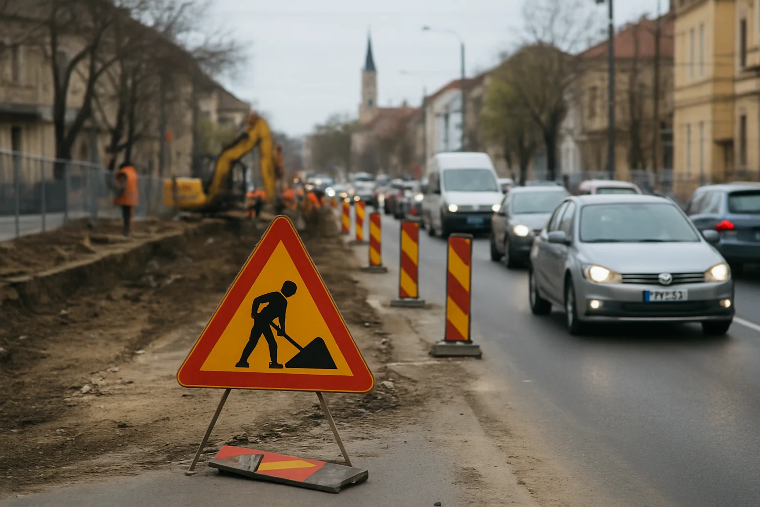 Șantiere și trafic în Cluj: Cum influențează lucrările din aprilie circulația în oraș
