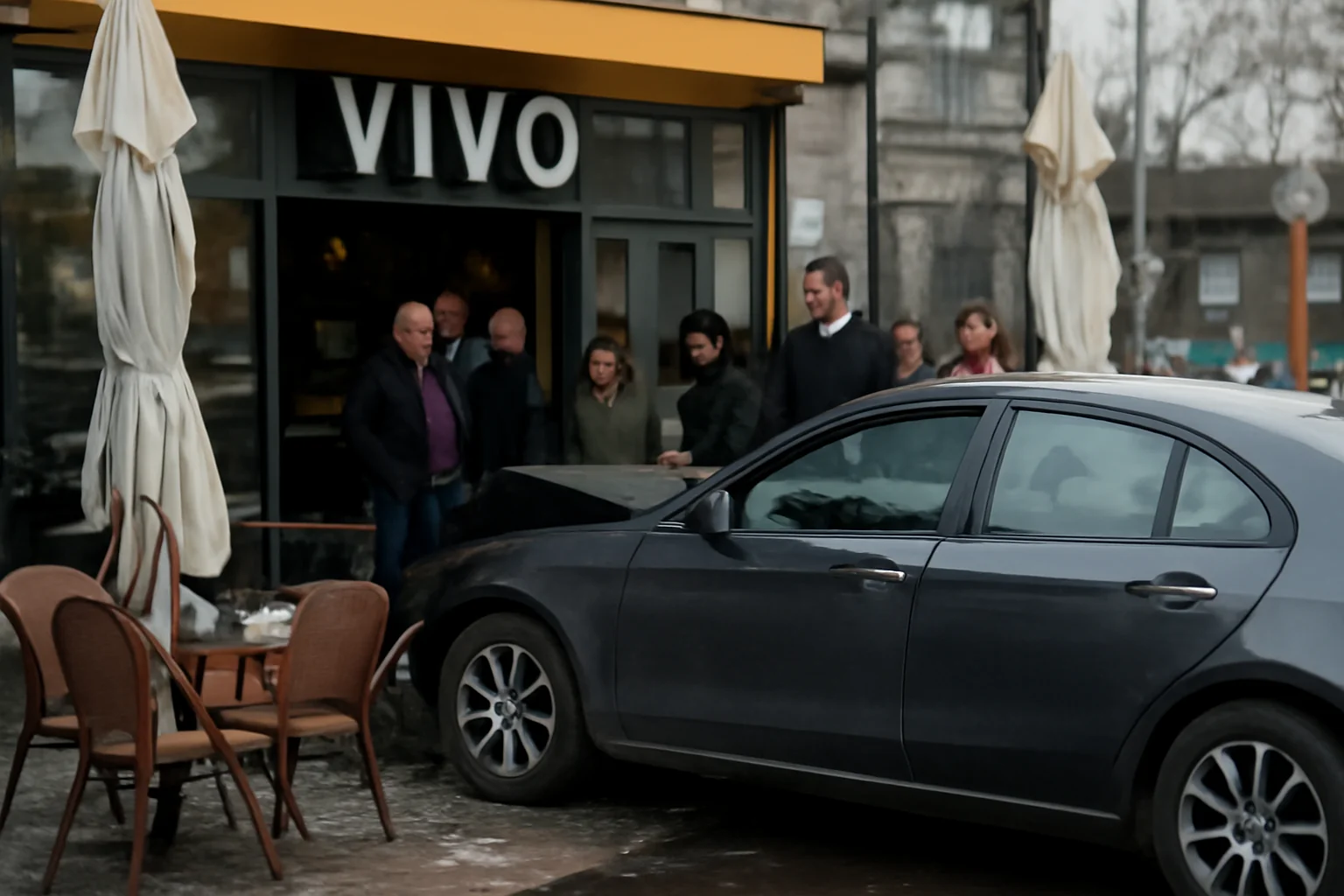 Șofer fără permis intră cu mașina într-un local de la VIVO Cluj-Napoca