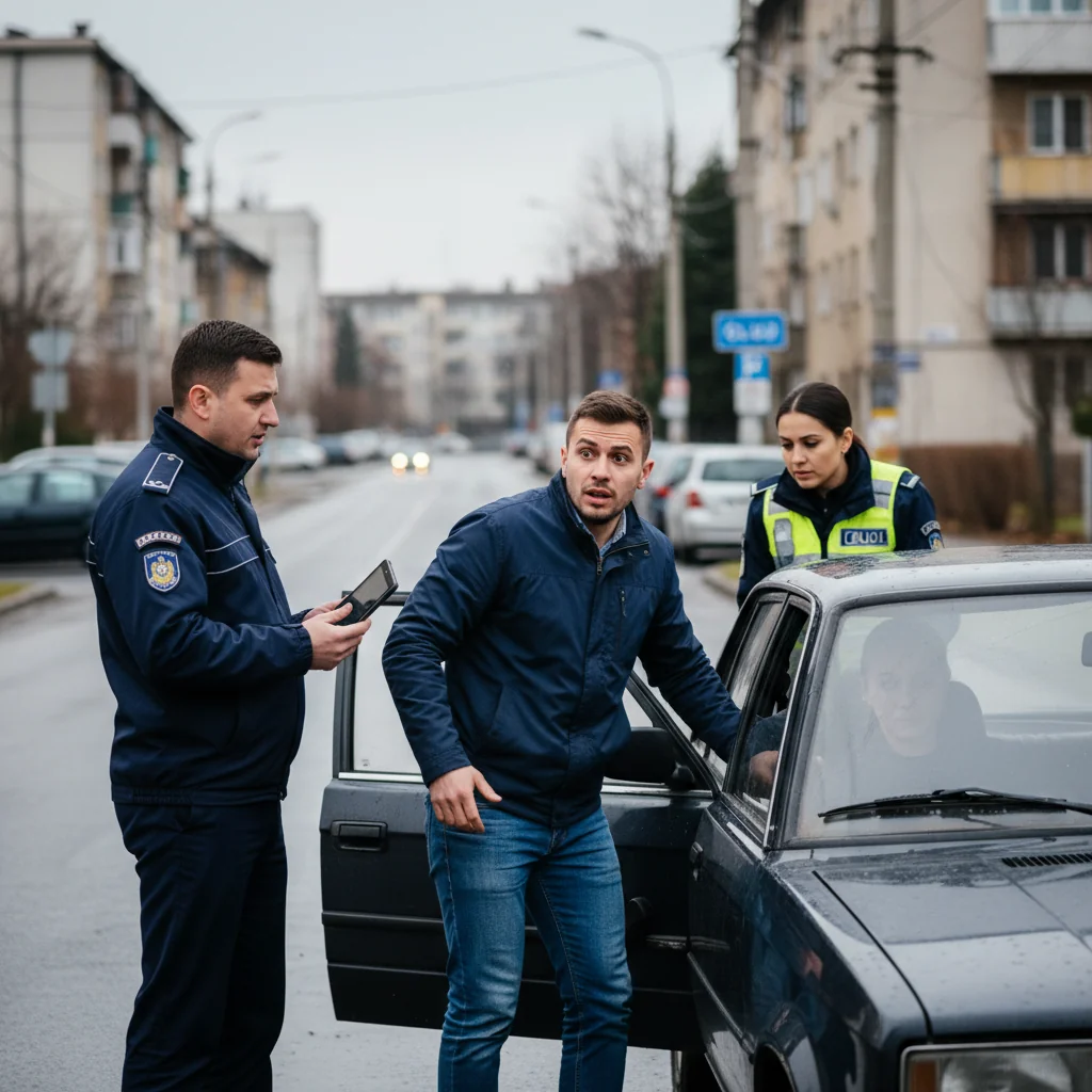Șofer fără permis, prins în trafic de poliție – ce s-a întâmplat apoi