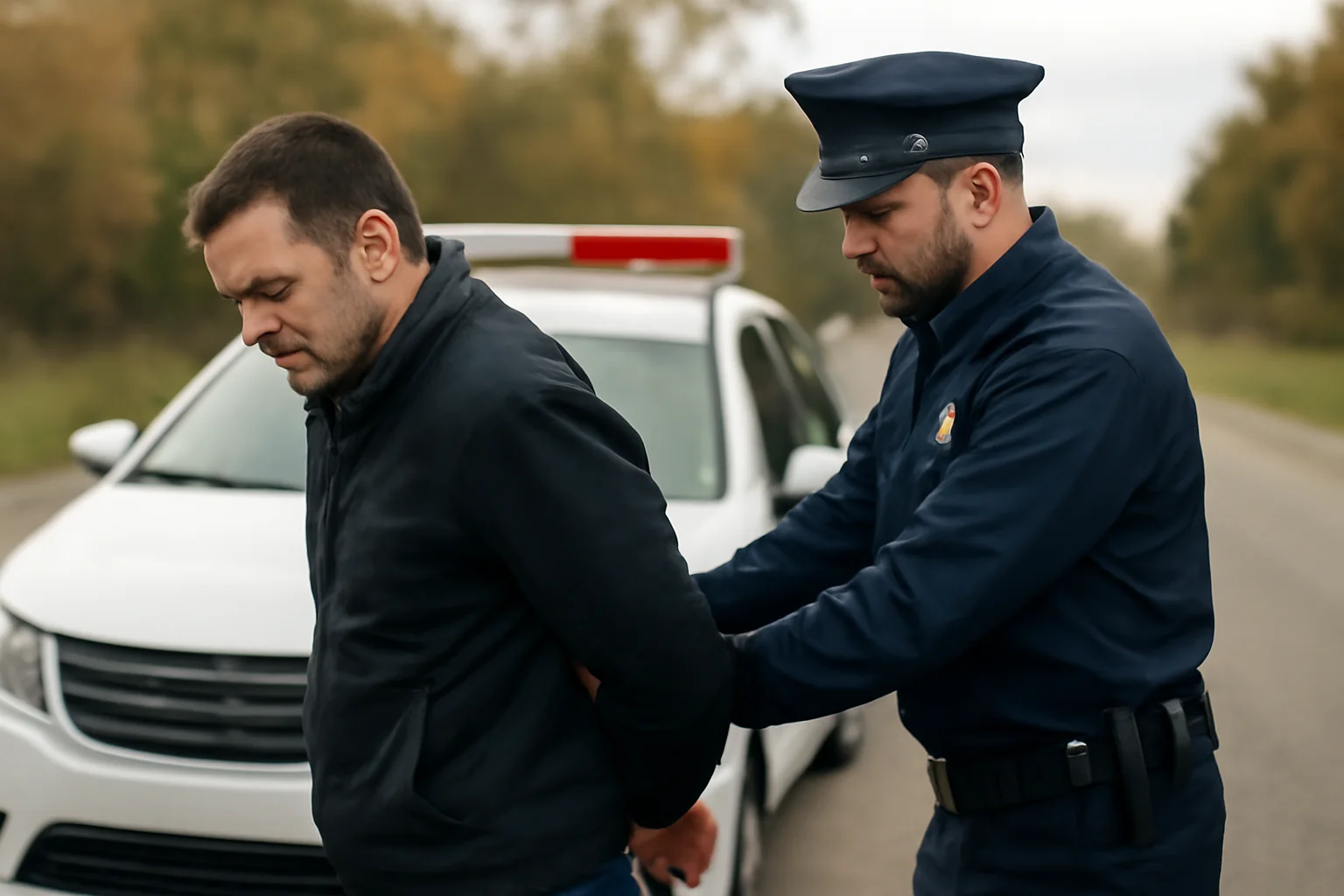 Șofer prins fără permis și cu plăcuțe false, reținut de poliție pentru 24 de ore