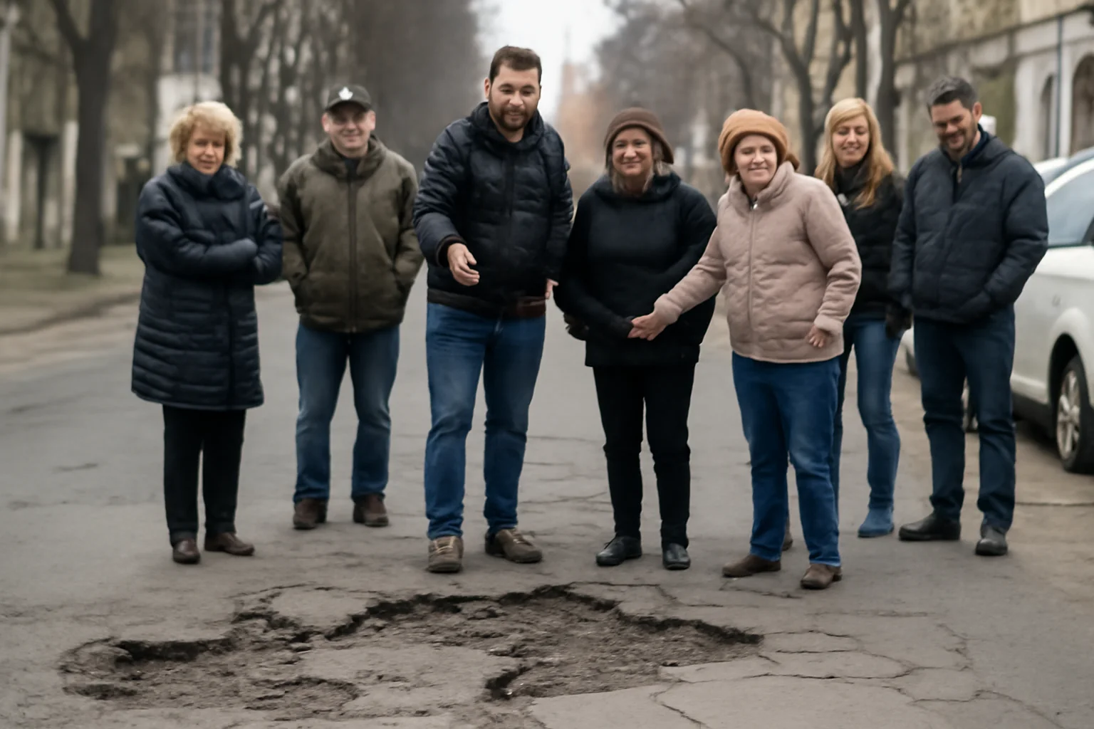 Șoferi nemulțumiți în Cluj-Napoca din cauza gropilor apărute pe străzi după iarnă