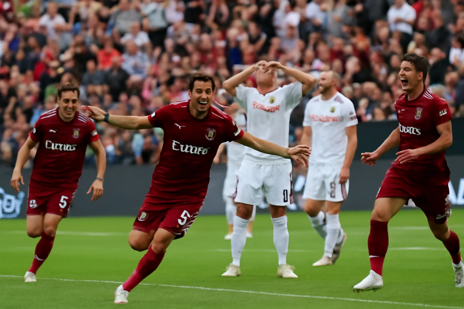 Spectacol în Giulești. CFR Cluj a învins la scor Rapidul într-un derby de vacanță
Revised title: Spectacol la Giulești: CFR Cluj domină Rapid cu 4-1, într-un derby electrizant al play-off-ului