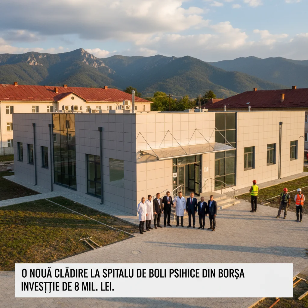 Spitalul de Boli Psihice din Borșa se extinde cu o clădire nouă – investiție de 8 milioane lei