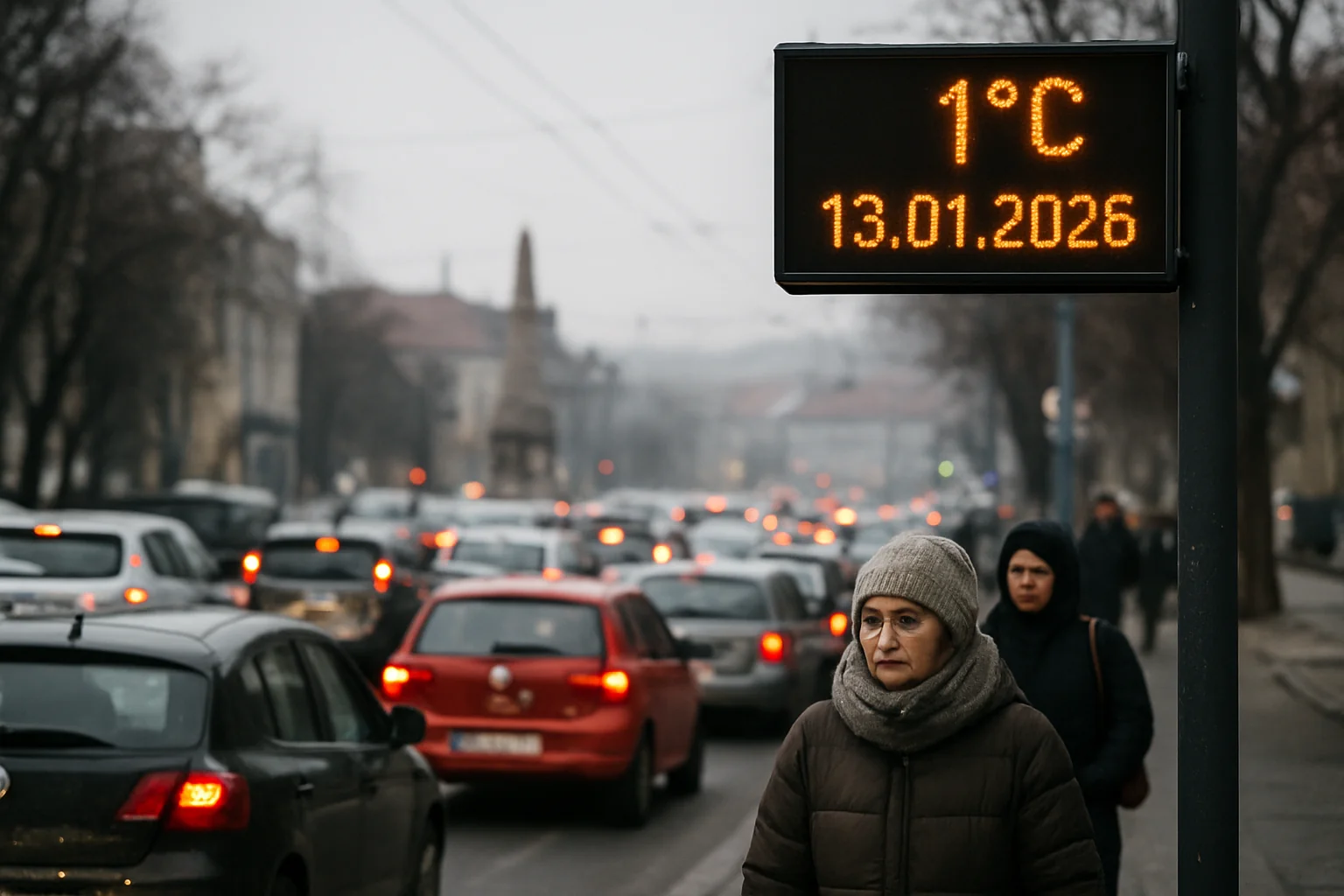 Starea traficului și temperaturile în Cluj, 13 ianuarie 2026