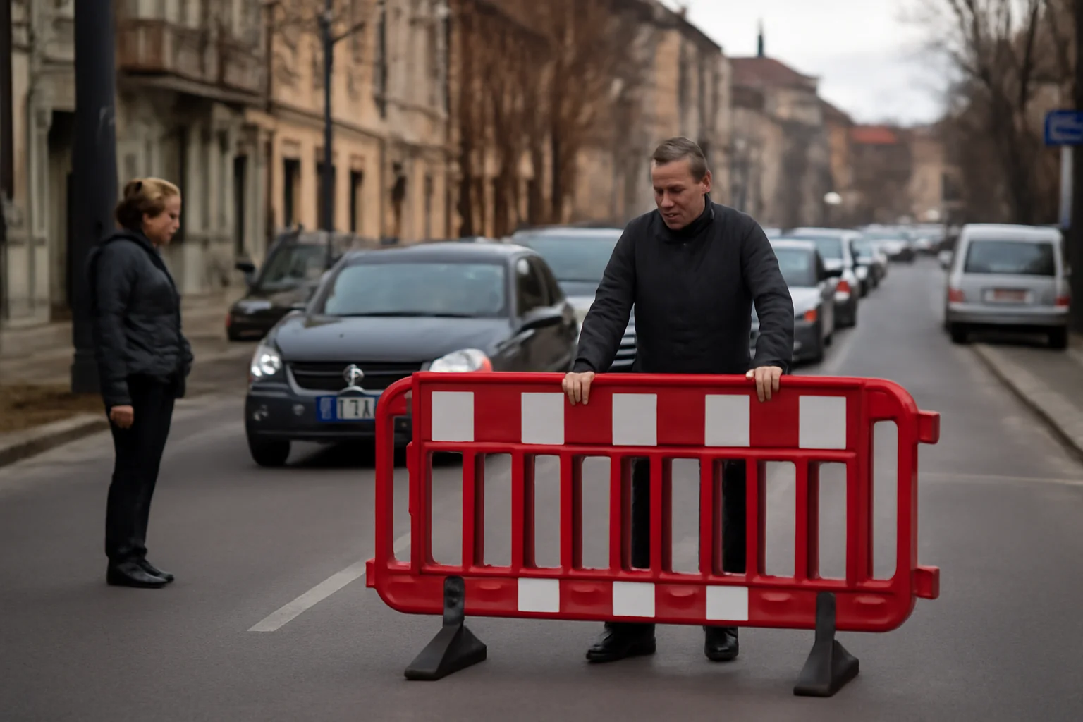 Stradă din Cluj-Napoca, reclamată ca periculoasă și frecvent blocată din cauza lipsei de prioritate