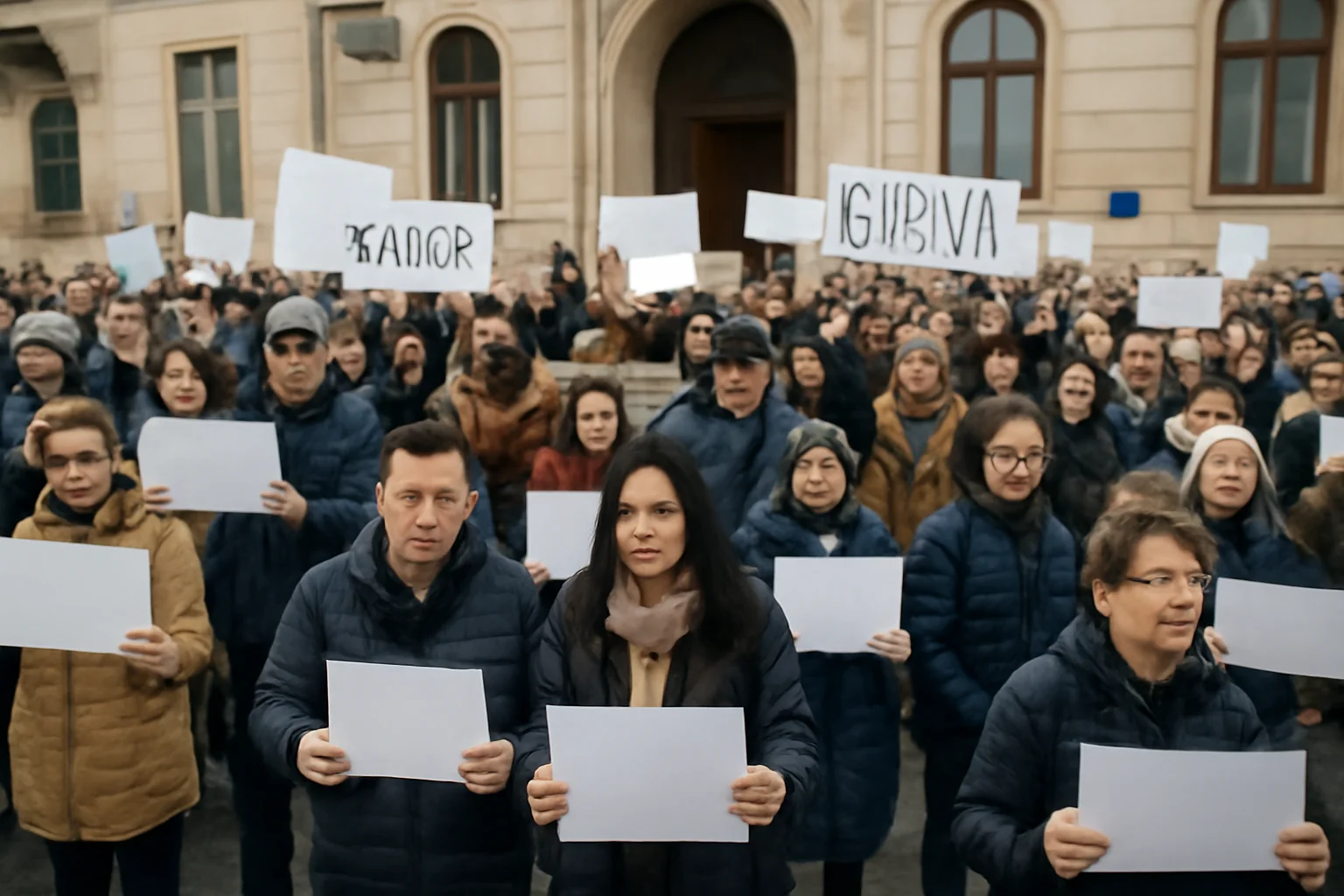 Sute de Angajați Participă la Greva de Avertisment în 30+ Primării Clujene