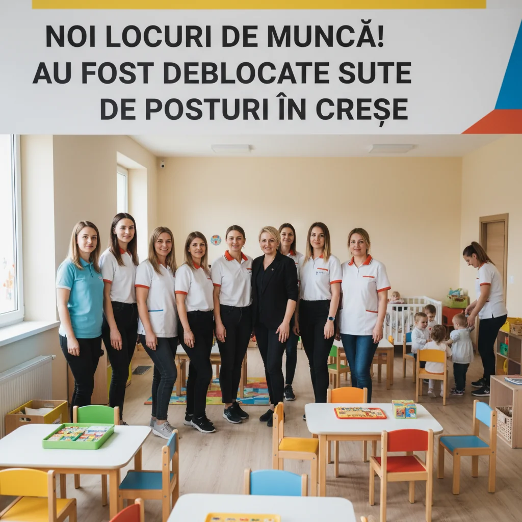 Sute de posturi disponibile acum în creșele locale