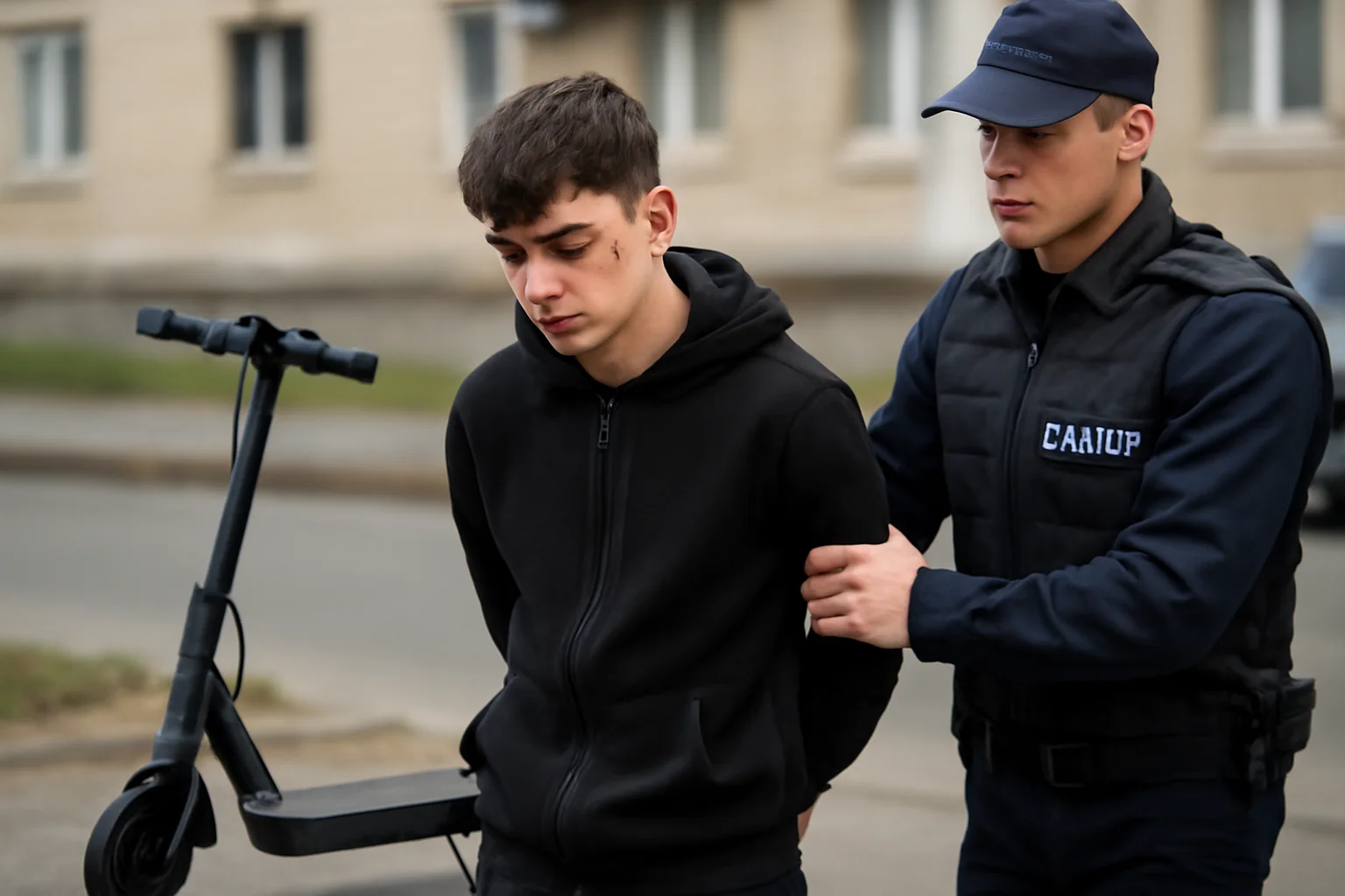 Tânăr clujean de sub 18 ani, arestat pentru furtul unei trotinete de 8.500 de lei.