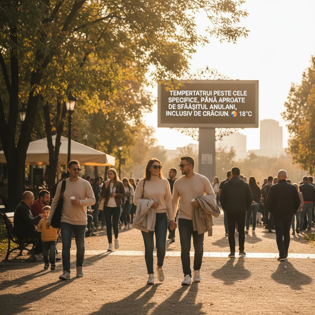 Temperaturi anormal de ridicate până aproape de Crăciun, potrivit prognozei locale
