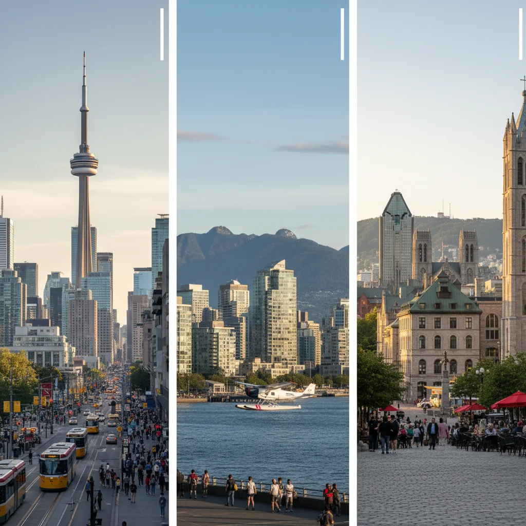 Toronto, Vancouver și Montreal