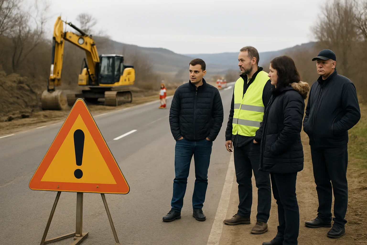 Trafic deviat pe DN1 două luni pentru reparații