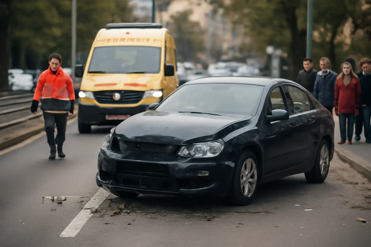 Trafic restricționat pe strada Plopilor din Cluj-Napoca după un accident rutier grav