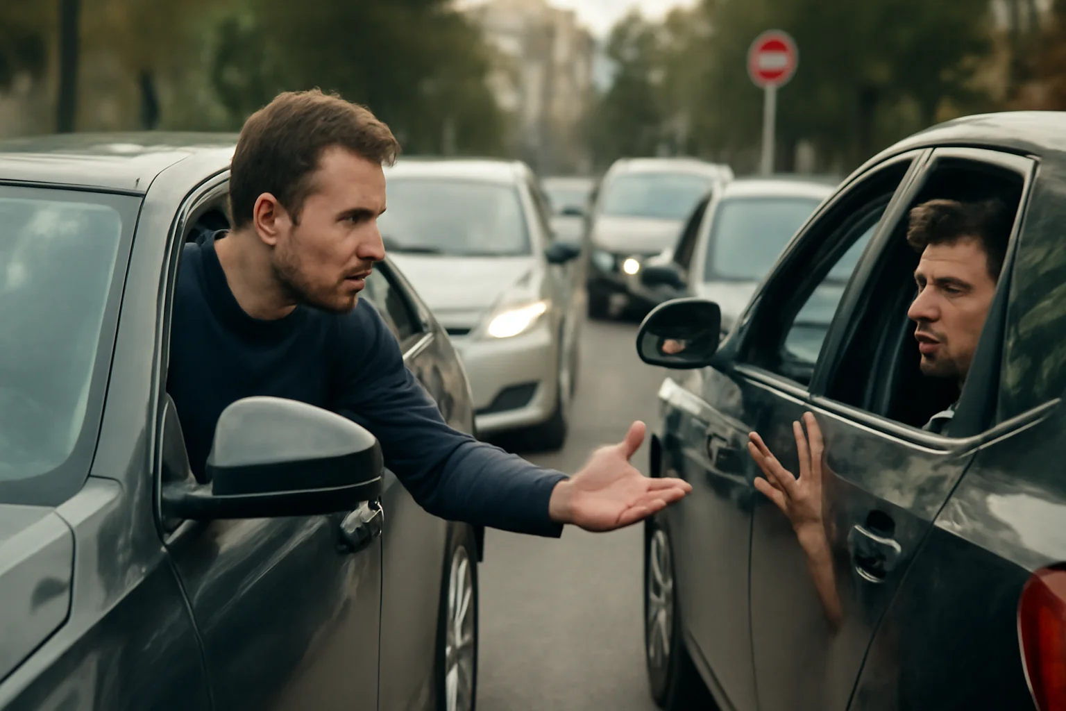Traficul nerespectat, scandal în urma unei intrări pe interzis și blocaje tensionate între șoferi