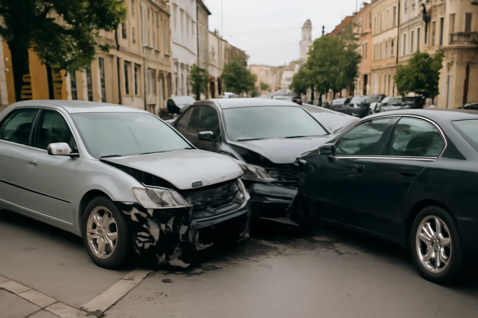 Trei Autoturisme Implicate în Cluj-Napoca