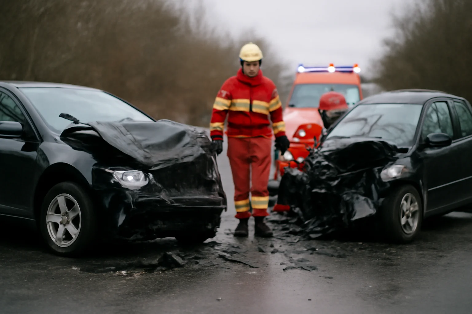 Trei persoane rănite în urma unei coliziuni între două autoturisme la Cluj-Napoca