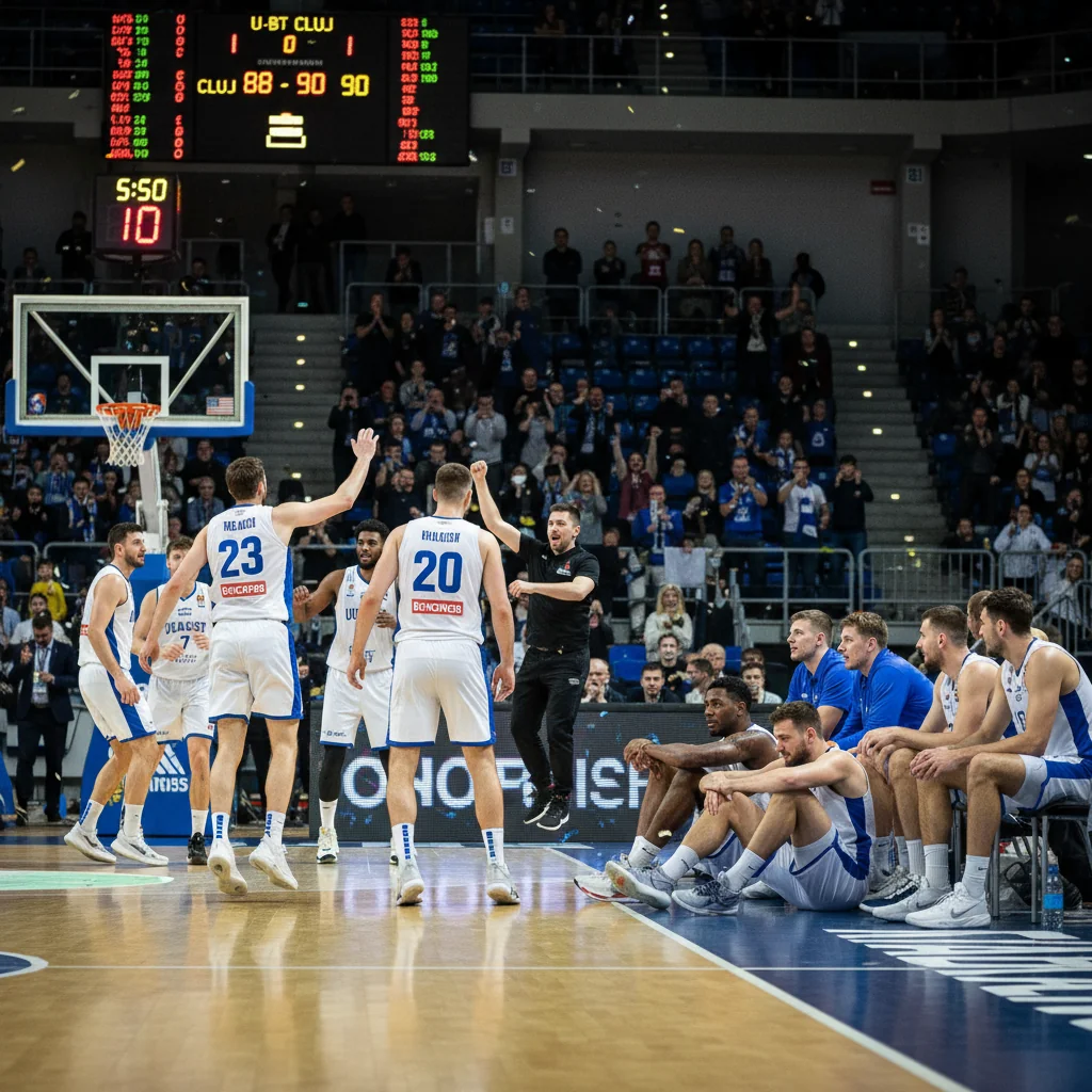 U-BT Cluj cedează la limită în prelungiri cu Igokea în ABA League, la Cluj-Napoca
