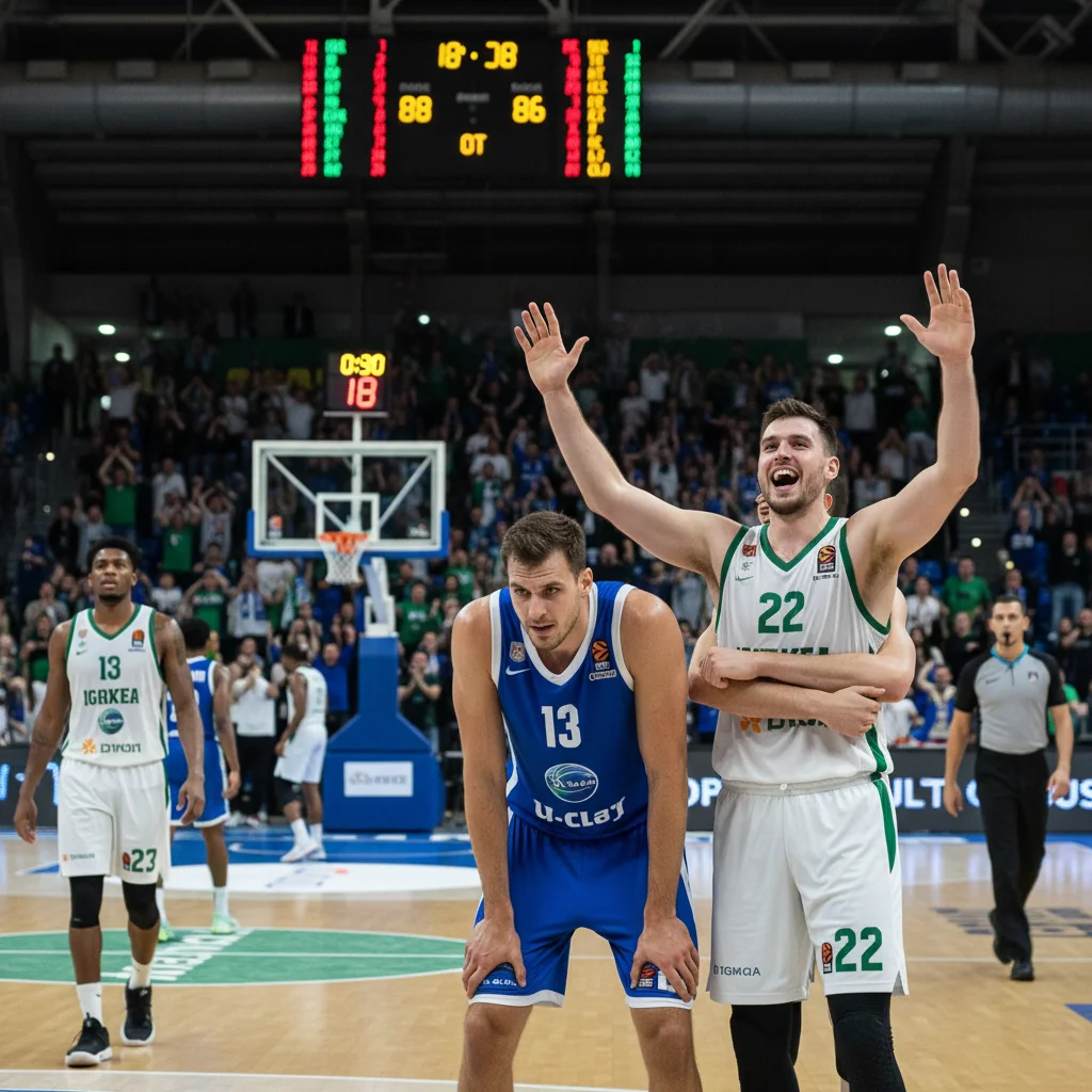 U-BT Cluj-Napoca cedează în prelungiri cu Igokea într-un meci tensionat din ABA League