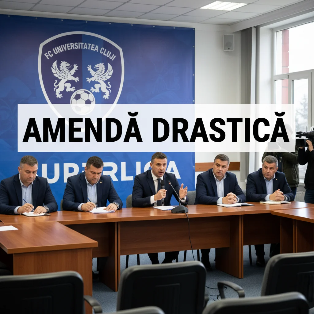 Universitatea Cluj, sancționată sever după ultimele meciuri din Superliga