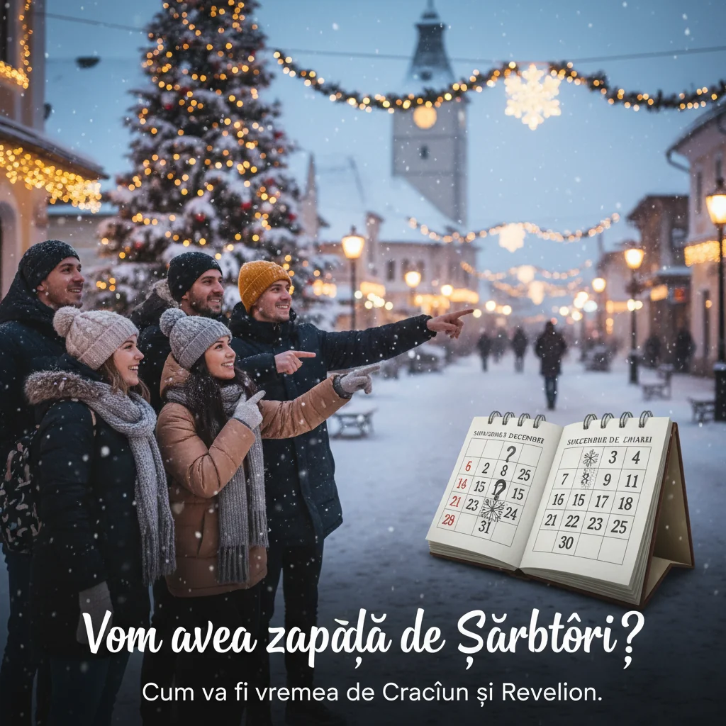 Va ninge de Sărbători? Prognoza meteo pentru Crăciun și Revelion în zona noastră